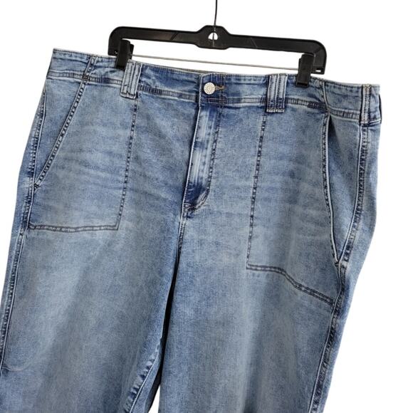 Torrid Mid Rise Jogger Jeans Womens 24R Blue Denim Stretch Casual Plus Size 2024 - Picture 7 of 13